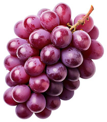 PNG Photo of a half *Grape*, top view, isolated on white background --ar 1:1 --v 5.2