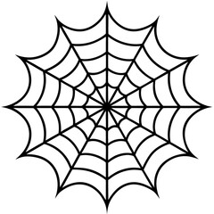 Halloween spider web vector illustration