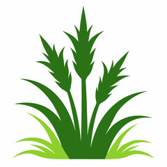 Poster - grass silhouette vector