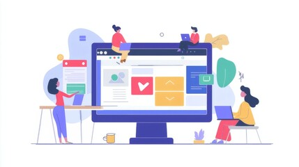 Website designer Creative planning application development draft sketch drawing template layout framework design studio . User experience design https www. Web page design concept