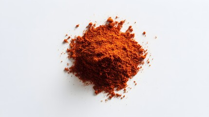 paprika spice ingredient on a white background. paprika spice ingredient on a white backgroundready 