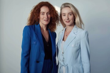 Wall Mural - portrait of two confident, successful professional women