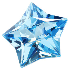 Sticker - PNG Blue crystal star decoration