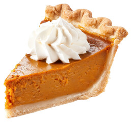 Poster - PNG  Delicious pumpkin pie slice