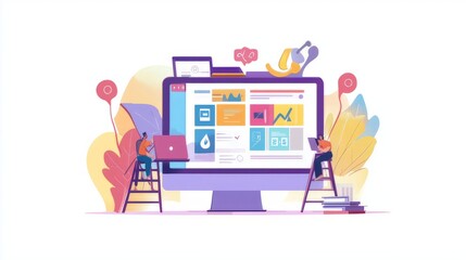 Website designer Creative planning application development draft sketch drawing template layout framework design studio . User experience design https www. Web page design concept