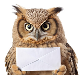 Poster - PNG Owl animal mammal letter.