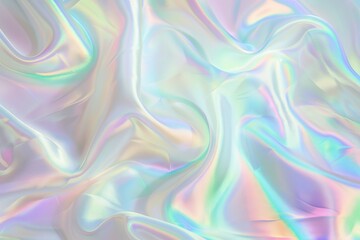 Stylish Holographic Background in Pale Violet, Pink, and Mint with Realistic Textures and Subtle Irregularities for Trendy Design Projects