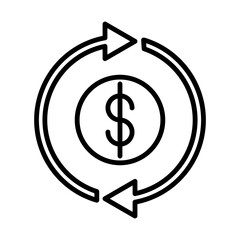 Poster - Currency Exchange line icon