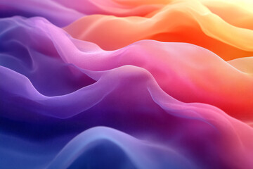 Aufkleber - Abstract health and wellness with flowing lines and vibrant, soothing colors,