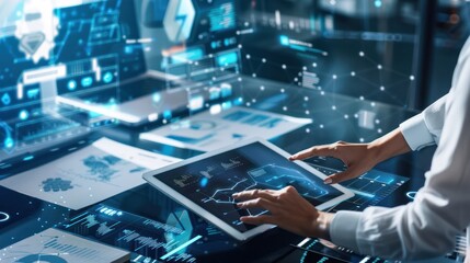 Digital Business and Technology Concept