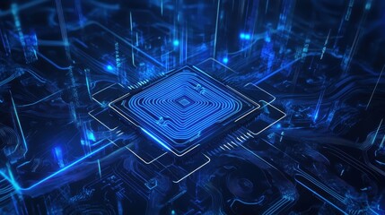 Wall Mural - circuit board background. electronic computer hardware technology. motherboard digital chip