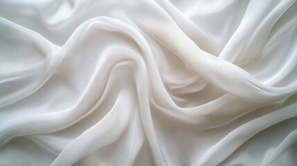 Sticker - Smooth Elegant White Fabric Background