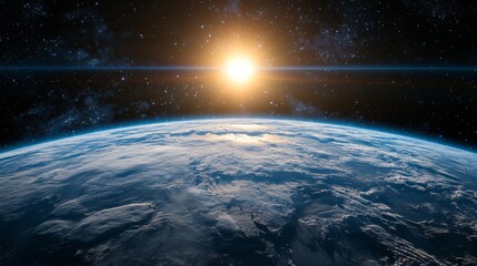 Poster - Earth Sunrise from Space