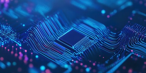 Wall Mural - circuit board background. electronic computer hardware technology. motherboard digital chip