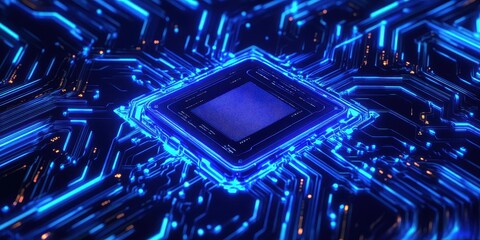 Wall Mural - circuit board background. electronic computer hardware technology. motherboard digital chip