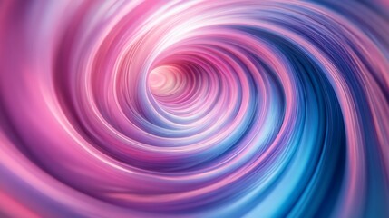 Canvas Print - Abstract Swirling Vortex of Pink and Blue Lights