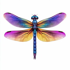 Poster - Rainbow Dragonfly.
