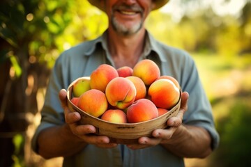 Canvas Print - Fruit basket fruit organic holding.