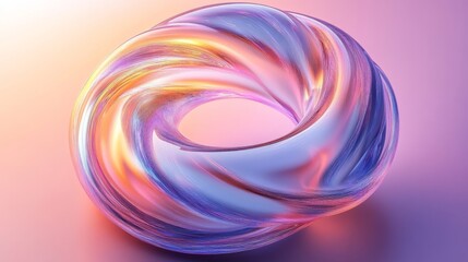 Poster - Abstract Colorful Swirl