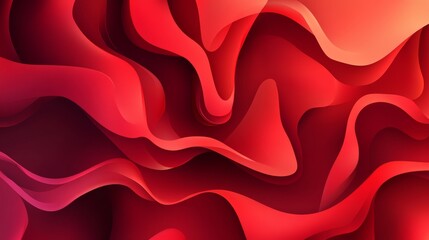 Abstract red backdrop with vibrant, dynamic forms. Vector graphic designed in EPS10 format, ensuring scalability and sharp details.