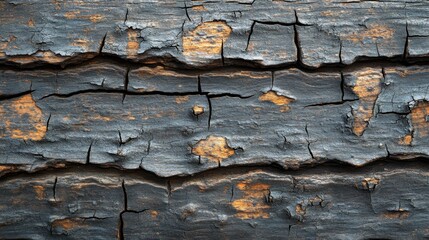 Weathered Wood Grain Texture with Cracks and Chips, Vintage Aged Background