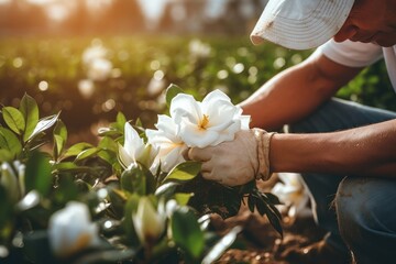 Canvas Print - Garden plant gardening gardenia.