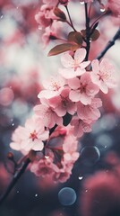 Canvas Print - Sakura outdoors blossom flower.