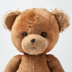 Sticker - Brown bear doll toy representation softness.