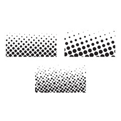 Poster - Set of halftone patterns template, halftone dot pattern. comic book pop art style. fade dotted pattern