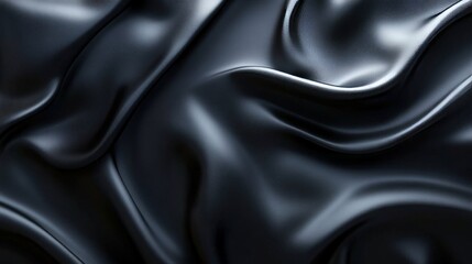 A black fabric with a pattern of waves