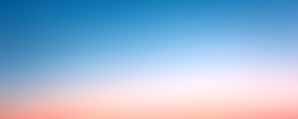 Sticker - Blurred gradient background, blue and pink sky, sunset banner.