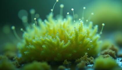 Canvas Print - Vibrant underwater life in closeup