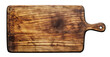 © PNGuin Studio - Rustic wooden cutting board, isolated on transparent cutout background