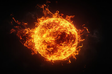 Wall Mural - Fiery Orb.