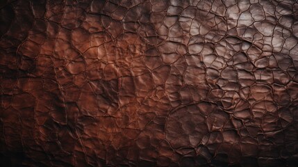 Close-up of Distressed leather with a rugged, textured surface