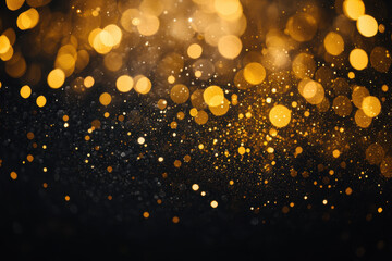 Poster - Gold Glitter Bokeh.