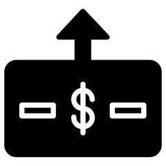 Poster - Bank Cash Money Glyph Icon