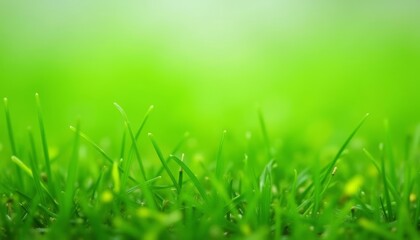 Canvas Print - Vibrant green grass a symbol of growth and renewal