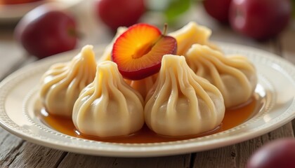 Canvas Print - Delicious dumplings with a sweet twist perfect for a cozy meal