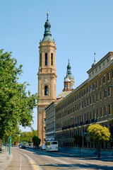 Wall Mural - belfry of Cathedral-Basilica of Our Lady of the Pillar