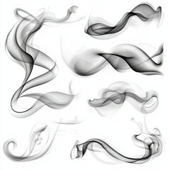 Aufkleber - Smoke g a soft cloudy black and gray on transparent png.