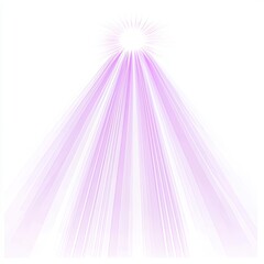 Leinwandbilder - The spotlight of the purple scene isolated on the transparent background. Beam of soft purple light isolated on transparent background.