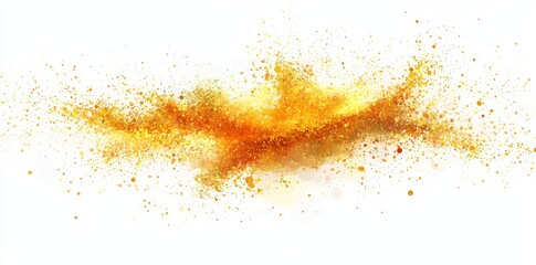 Aufkleber - Sparkling gold light isolated on transparent background.