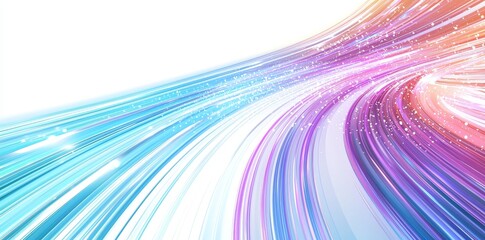 Poster - A neon blue and purple background with blue and purple rays of light