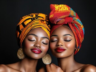 Poster - two women in carnival mask