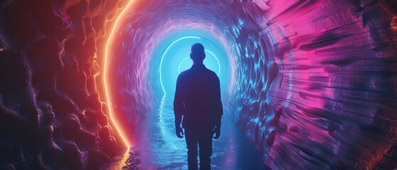 Exploring the Mind: A Young Man's Journey Through the Brainstorm Tunnel