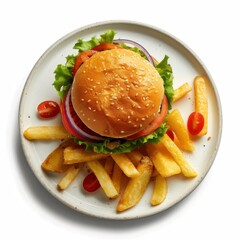 Sticker - British Chip Butty Burger Variation