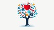 © Exnoi - A heart-shaped family tree where the roots are life insurance policies, symbolizing how life insurance nurtures and protects the love and legacy you leave behind