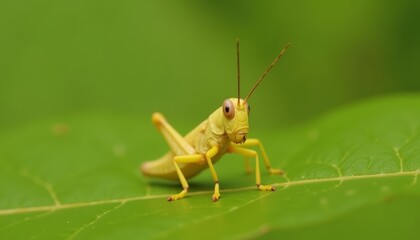 Canvas Print - A tiny adventurer on a leafy stage