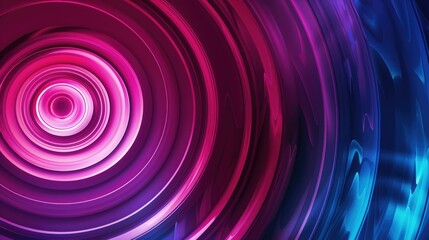 Poster - Abstract background with layered concentric circles in vibrant tones